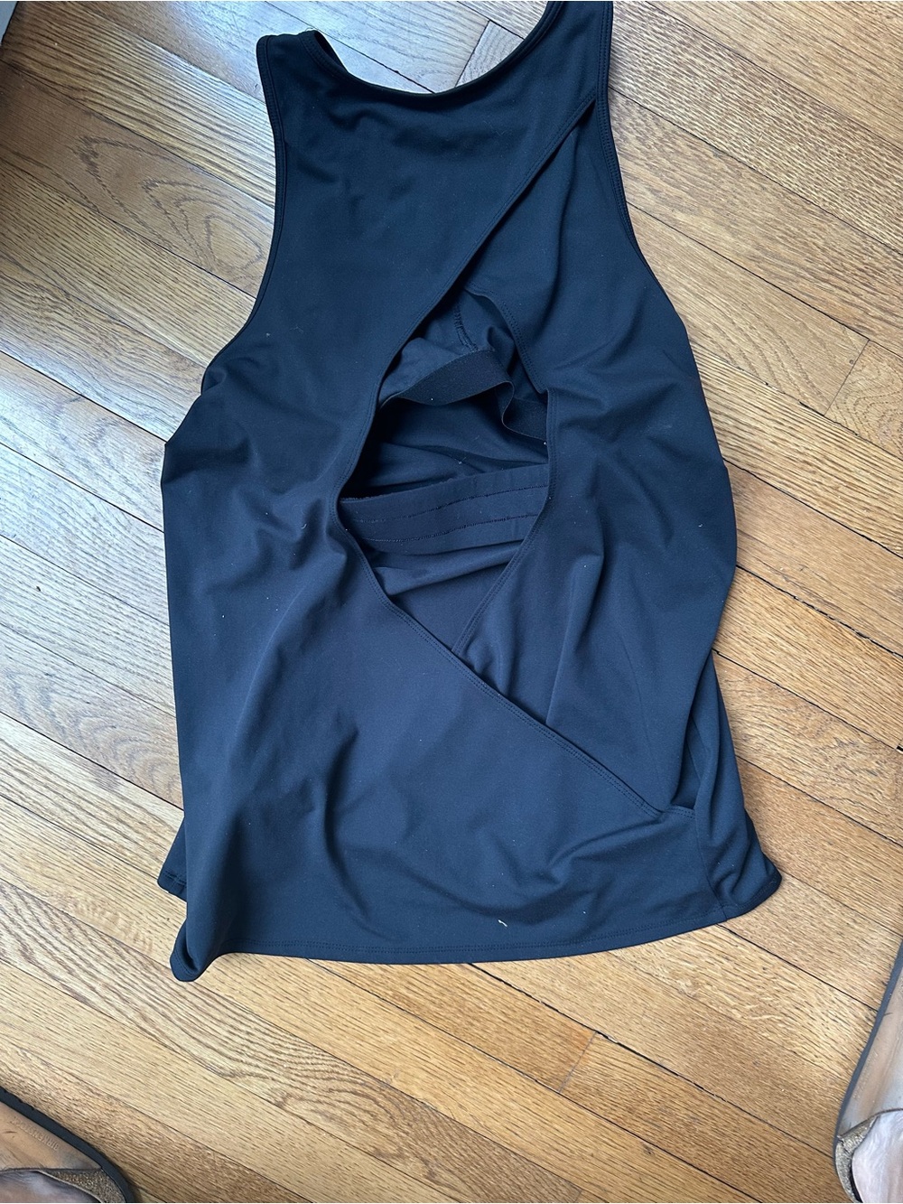 Fabletics Black Racerback Tank Top - Picture 3 of 5